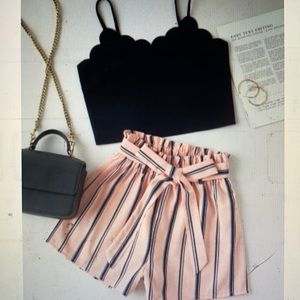 Shirt and shorts set- never worn